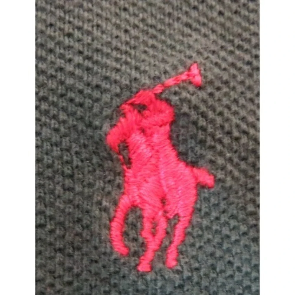 Polo Ralph Lauren Shirt Mens XL Green Long Sleeve Pique Cotton Classic Pony Logo